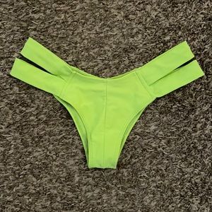 Montce Swim Lime Green Cheeky Bikini Bottom